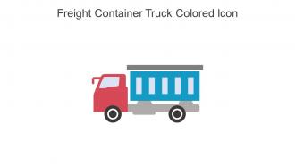 Freight Container Truck Colored Icon In Powerpoint Pptx Png And Editable Eps Format