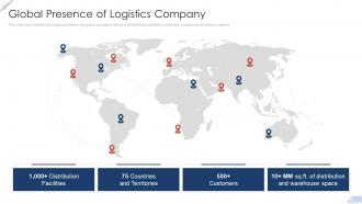 Freight Forwarder Global Presence Of Logistics Company Ppt Styles Maker