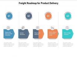 Freight roadmap for product delivery