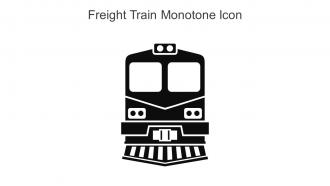 Freight Train Monotone Icon In Powerpoint Pptx Png And Editable Eps Format