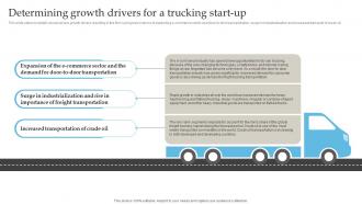 Freight Trucking Business Determining Growth Drivers For A Trucking Start Up BP SS