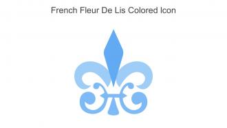 French Fleur De Lis Colored Icon In Powerpoint Pptx Png And Editable Eps Format