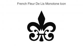 French Fleur De Lis Monotone Icon In Powerpoint Pptx Png And Editable Eps Format