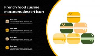 French Food Cuisine Macarons Dessert Icon