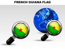 French guiana country powerpoint flags