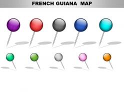 French guiana country powerpoint maps