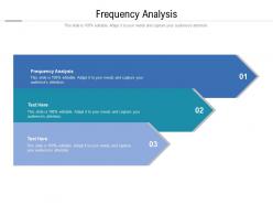 Frequency analysis ppt powerpoint presentation outline mockup cpb