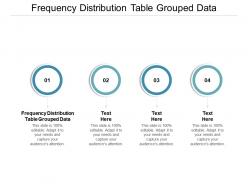Frequency distribution table grouped data ppt powerpoint presentation summary graphics cpb