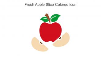 Fresh Apple Slice Colored Icon In Powerpoint Pptx Png And Editable Eps Format