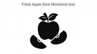 Fresh Apple Slice Monotone Icon In Powerpoint Pptx Png And Editable Eps Format