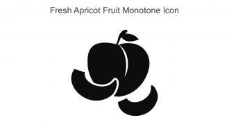 Fresh Apricot Fruit Monotone Icon In Powerpoint Pptx Png And Editable Eps Format