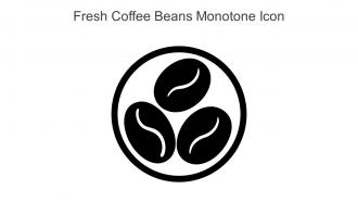Fresh Coffee Beans Monotone Icon In Powerpoint Pptx Png And Editable Eps Format
