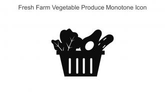 Fresh Farm Vegetable Produce Monotone Icon In Powerpoint Pptx Png And Editable Eps Format