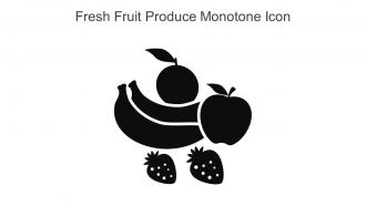Fresh Fruit Produce Monotone Icon In Powerpoint Pptx Png And Editable Eps Format