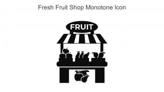 Fresh Fruit Shop Monotone Icon In Powerpoint Pptx Png And Editable Eps Format