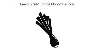 Fresh Green Onion Monotone Icon In Powerpoint Pptx Png And Editable Eps Format