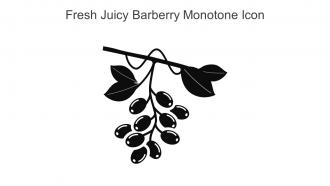 Fresh Juicy Barberry Monotone Icon In Powerpoint Pptx Png And Editable Eps Format
