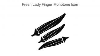 Fresh Lady Finger Monotone Icon In Powerpoint Pptx Png And Editable Eps Format