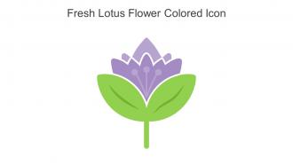 Fresh Lotus Flower Colored Icon In Powerpoint Pptx Png And Editable Eps Format