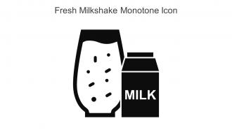 Fresh Milkshake Monotone Icon In Powerpoint Pptx Png And Editable Eps Format