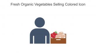 Fresh Organic Vegetables Selling Colored Icon In Powerpoint Pptx Png And Editable Eps Format