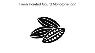 Fresh Pointed Gourd Monotone Icon In Powerpoint Pptx Png And Editable Eps Format