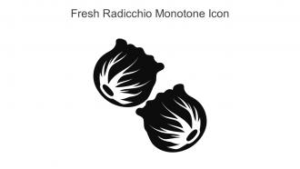 Fresh Radicchio Monotone Icon In Powerpoint Pptx Png And Editable Eps Format