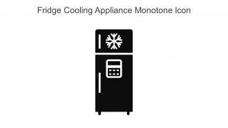 Fridge Cooling Appliance Monotone Icon In Powerpoint Pptx Png And Editable Eps Format