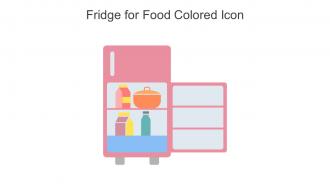 Fridge For Food Colored Icon In Powerpoint Pptx Png And Editable Eps Format