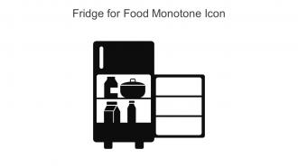 Fridge For Food Monotone Icon In Powerpoint Pptx Png And Editable Eps Format