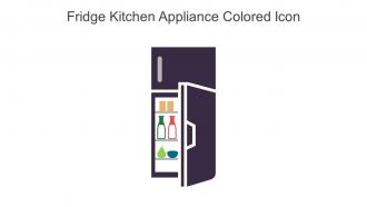 Fridge Kitchen Appliance Colored Icon In Powerpoint Pptx Png And Editable Eps Format