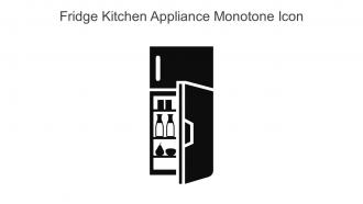 Fridge Kitchen Appliance Monotone Icon In Powerpoint Pptx Png And Editable Eps Format