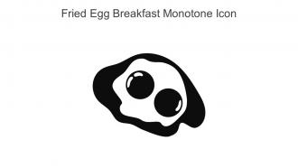 Fried Egg Breakfast Monotone Icon In Powerpoint Pptx Png And Editable Eps Format