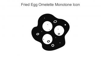 Fried Egg Omelette Monotone Icon In Powerpoint Pptx Png And Editable Eps Format
