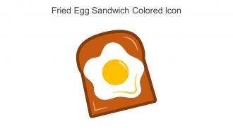 Fried Egg Sandwich Colored Icon In Powerpoint Pptx Png And Editable Eps Format