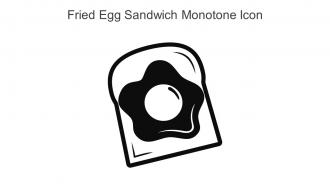 Fried Egg Sandwich Monotone Icon In Powerpoint Pptx Png And Editable Eps Format