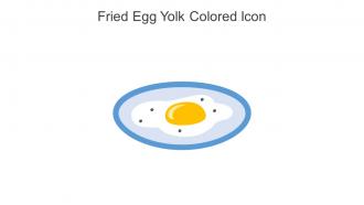 Fried Egg Yolk Colored Icon In Powerpoint Pptx Png And Editable Eps Format