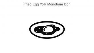 Fried Egg Yolk Monotone Icon In Powerpoint Pptx Png And Editable Eps Format