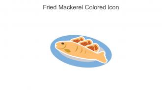 Fried Mackerel Colored Icon In Powerpoint Pptx Png And Editable Eps Format