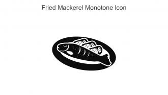 Fried Mackerel Monotone Icon In Powerpoint Pptx Png And Editable Eps Format