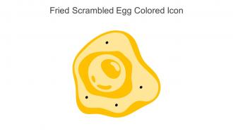 Fried Scrambled Egg Colored Icon In Powerpoint Pptx Png And Editable Eps Format