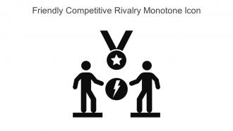 Friendly Competitive Rivalry Monotone Icon In Powerpoint Pptx Png And Editable Eps Format