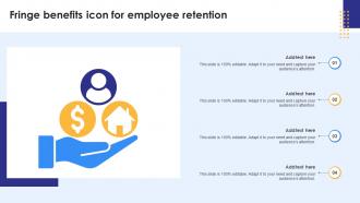 Fringe Benefits Icon For Employee Retention