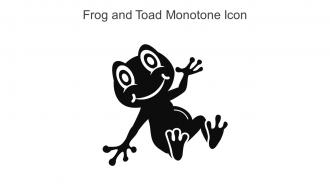 Frog And Toad Monotone Icon In Powerpoint Pptx Png And Editable Eps Format