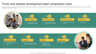 Front End Website Development Ideal Composition Team