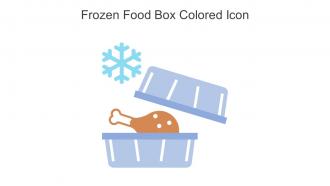 Frozen Food Box Colored Icon In Powerpoint Pptx Png And Editable Eps Format