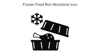 Frozen Food Box Monotone Icon In Powerpoint Pptx Png And Editable Eps Format