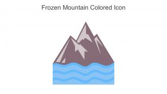 Frozen Mountain Colored Icon In Powerpoint Pptx Png And Editable Eps Format
