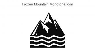 Frozen Mountain Monotone Icon In Powerpoint Pptx Png And Editable Eps Format