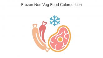 Frozen Non Veg Food Colored Icon In Powerpoint Pptx Png And Editable Eps Format